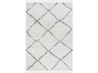 Koberec Boho 160x230 cm, bílý