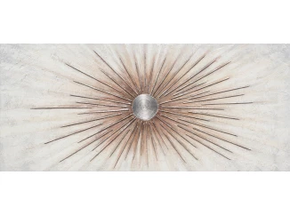 Ručně malovaný obraz Abstraktní slunce 140x60 cm, olejomalba