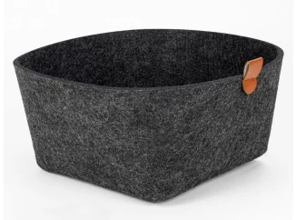 Úložný košík LifeStyle 22x22 cm, tmavě šedá