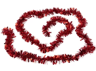 Vánoční řetěz 3 m, červený