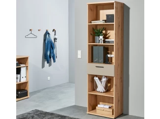 Vysoký regál se zásuvkou Kanada 54 cm, dub artisan/kašmírová béžová