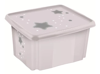 Úložný box Hvězdy 24 l, šedý