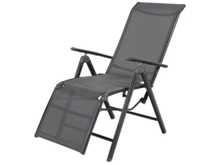 Polohovatelné zahradní křeslo Montevideo, šedé