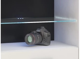 Sada LED osvětlení pro skleněné police (4 ks) bílé