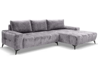Rohová sedačka Mauro, holubí šedá látka, pravý roh