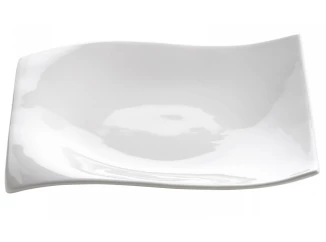 Mělký talíř Motion 18x18 cm, bílý