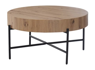 Kulatý konferenční stolek Antonia, 80 cm, dub artisan