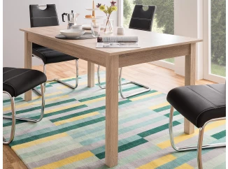 Rozkládací jídelní stůl Coburg 120x70 cm, dub sonoma