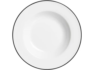 Hluboký talíř 22 cm Lineo, bílý