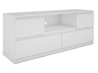 TV skříňka Carlos, bílá, šířka 140 cm