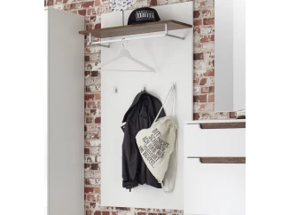 Předsíňový šatní panel Turin, bílý