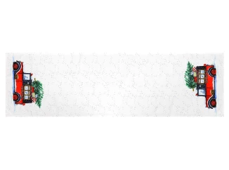 Běhoun na stůl Vánoční auto, 150x40 cm