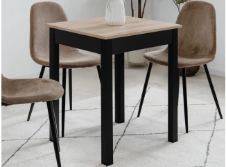 Jídelní stůl Capri 60x67 cm, dub artisan/černý