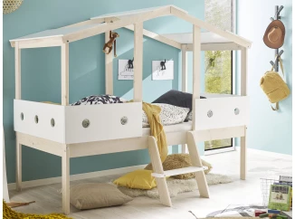 Dětská postel Cortino 90x200 cm, domeček se stříškou