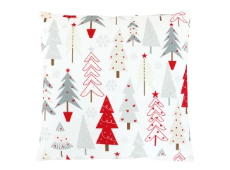 Dekorační polštář Vánoční stromky, 45x45 cm