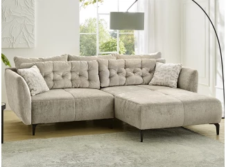 Rohová sedací souprava Salo, béžová látka