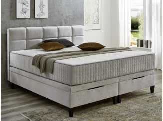 Postel Wien 180x200 cm, světle šedá látka