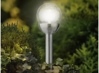 Solární lampa Koule 8x30 cm, efekt praskliny