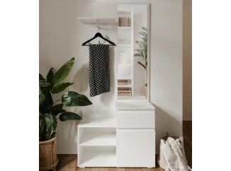 Předsíňová stěna Image, bílá