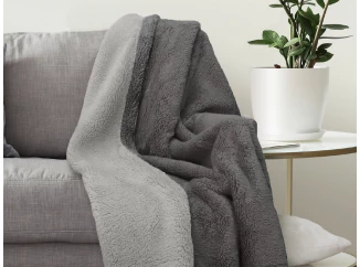 Deka Sherpa 150x200 cm, stříbřitě šedá