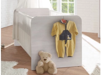 Dětská postýlka Luca 70x140 cm, bělená pinie