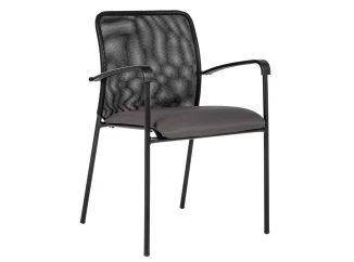 Konferenční židle Spider, šedá látka