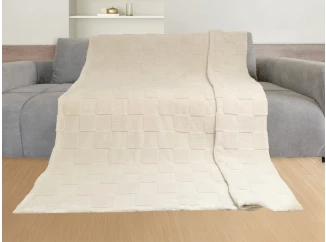 Deka Karo Sherpa 140x200 cm, písková