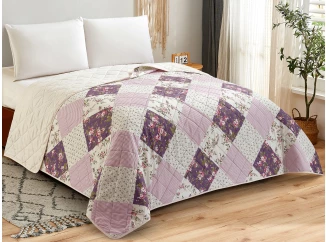 Přehoz postele Patri 220x240 cm, fialový