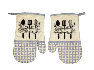 Kuchyňské rukavice Retro, 16x27 cm