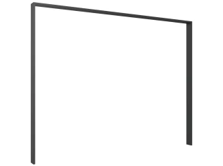 Paspartový rám k šatní skříni Saigon, grafit