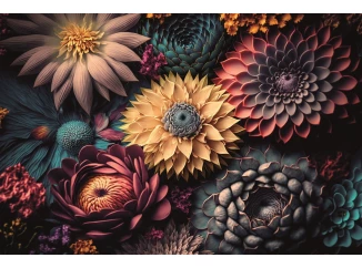 Obraz na plátně Sametové květiny vintage, 90x60 cm