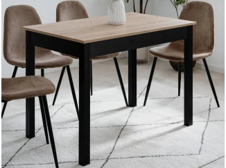 Jídelní stůl Capri 110x67 cm, dub artisan/černý