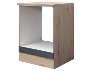 Kuchyňská skříňka pro vestavnou troubu Tiago, dub san remo/šedá, 60 cm