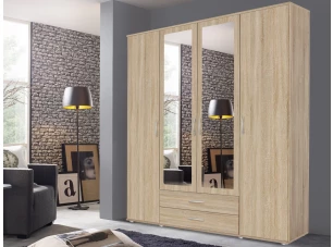 Šatní skříň 4-dveřová Twin, dub sonoma