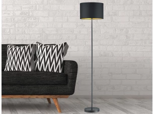 Stojací lampa Hostel, černá
