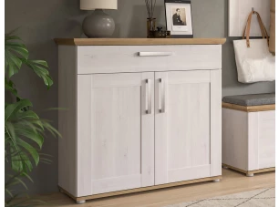 Skříňka s policemi/botník Verona, modřín/dub artisan