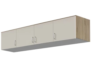 Skříňový nástavec Bremen, 181 cm, dub sonoma/bílá