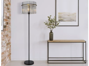 Stojací lampa Gorley 152 cm,  skleněné tyčinky