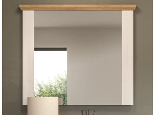 Nástěnné zrcadlo Verona 82x70 cm, modřín/dub artisan