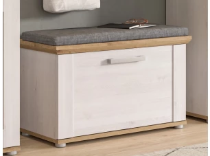 Předsíňová lavice na boty Verona, modřín/dub artisan