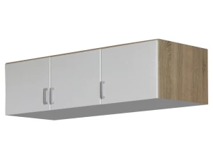 Skříňový nástavec Bremen, 136 cm, dub sonoma/bílá