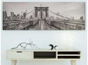 Obraz na plátně Brooklyn Bridge, 150x50 cm
