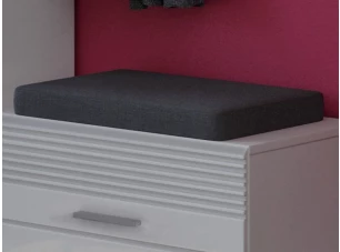 Podsedák na lavici 50x33 cm, tmavě šedá látka