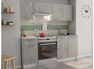 Kuchyňský blok Irma, bílá/šedý beton