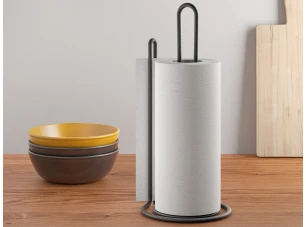 Stojan na papírové utěrky Lava TouchTherm 15x32 cm, černý