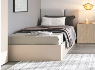 Postel Lucky 90x200 cm, béžová