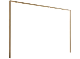 Paspartový rám s osvětlením k šatní skříni Kanada, dub bianco