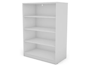 Polovysoký regál Carlos, bílý, šířka 75 cm