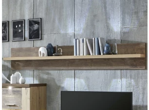 Nástěnná police Grande 200 cm, dub artisan/dub ribbeck