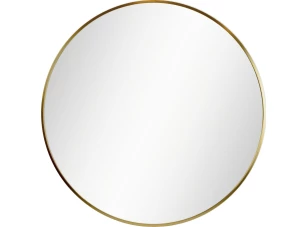 Nástěnné zrcadlo Josie 60 cm, zlaté kulaté